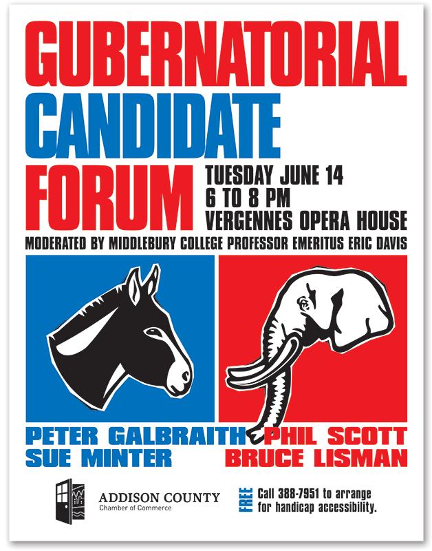 Gubenatorial Debate Flyer